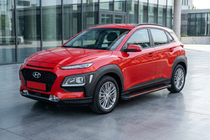 Hyundai Kona 2017–2023 Stranske stopnice Maya Red (2 kosa, aluminij) fotografija 1