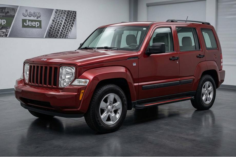 Jeep Cherokee/Liberty 2007–2013 Stranske stopnice Maya Red (2 kosa, aluminij) Image