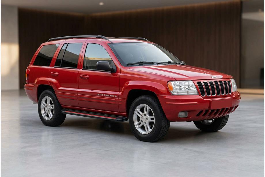 Jeep Grand Cherokee WJ 1999–2004 Stranske stopnice Maya Red (2 kosa, aluminij) Image