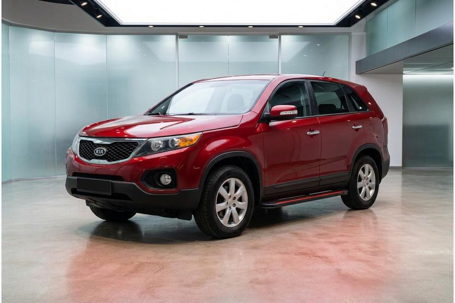 Kia Sorento II XM 2009–2014 Stranske stopnice Maya Red (2 kosa, aluminij) 2013-2016 Image