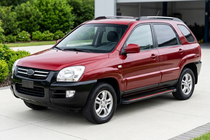 Kia Sportage 2004–2010 Stranske stopnice Maya Red (2 kosa, aluminij) fotografija 1