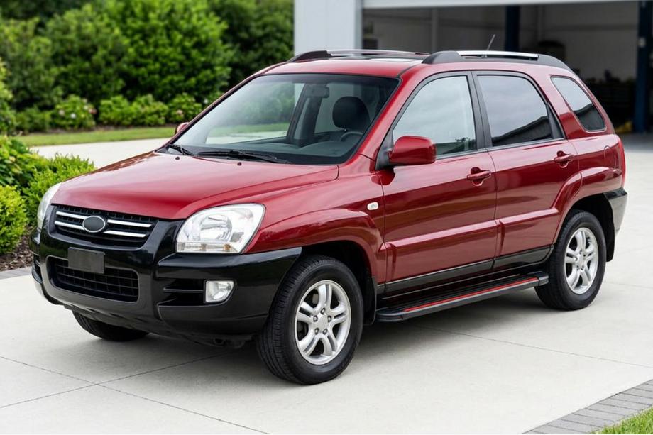 Kia Sportage 2004–2010 Stranske stopnice Maya Red (2 kosa, aluminij) Image