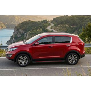 Stranske stopnice Maya Red-Black (2 kosa, aluminij) Kia Sportage 2010–2015 fotografija 1