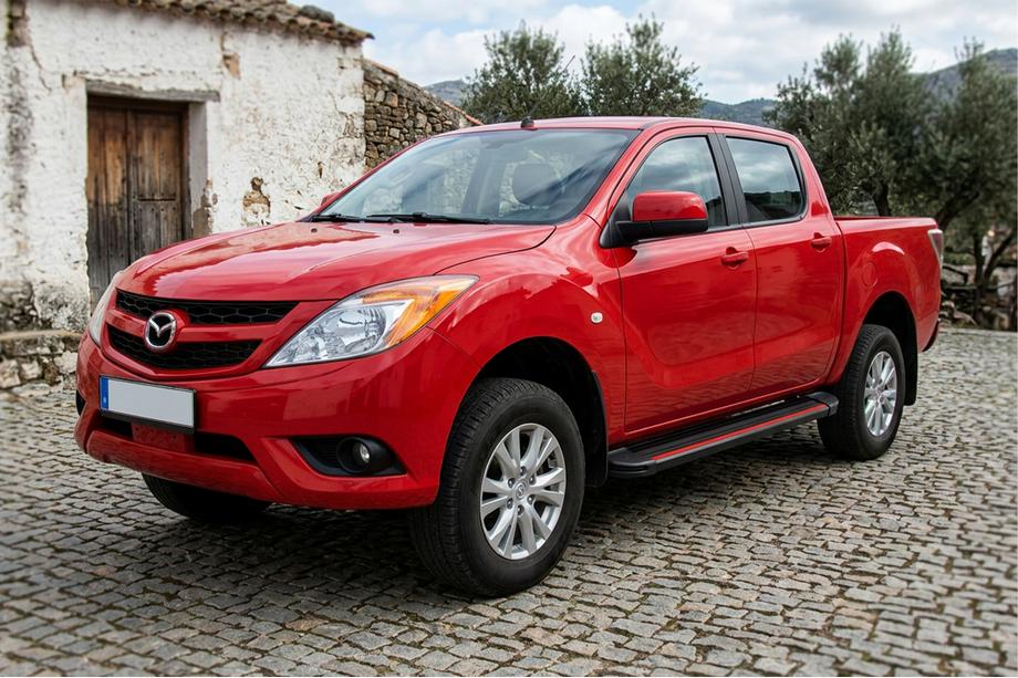 Mazda BT-50 2012– Stranske stopnice Maya Red (2 kosa, aluminij) Image