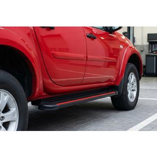 Stranske stopnice Maya Red (2 kosa, aluminij) Mitsubishi L200 2006–2015 fotografija 1