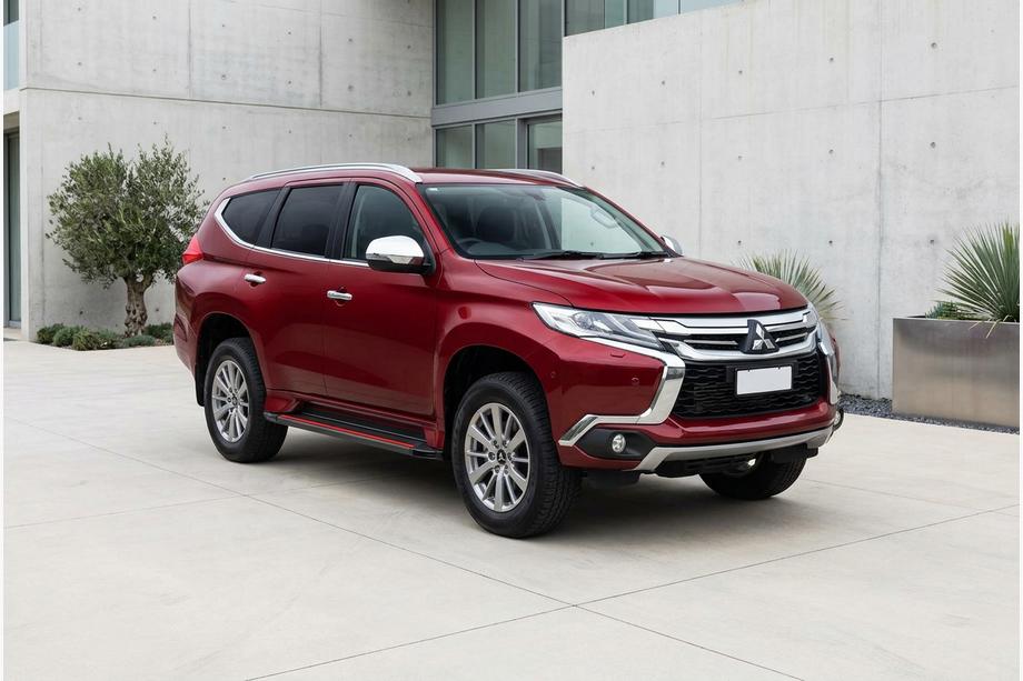 Mitsubishi Pajero Sport 2015– Stranske stopnice Maya Red (2 kosa, aluminij) Image