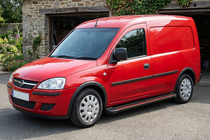 Opel Combo 2002–2012 Stranske stopnice Maya Red (2 kosa, aluminij) fotografija 1