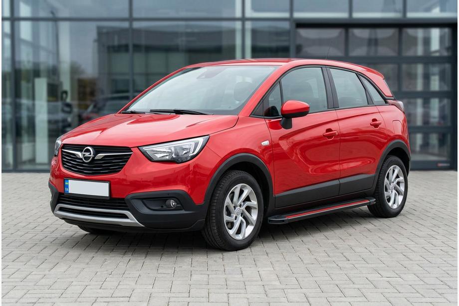Opel Crossland X 2017–2024 Stranske stopnice Maya Red (2 kosa, aluminij) Image