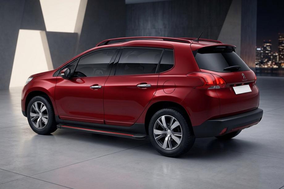 Peugeot 3008 2008–2016 Stranske stopnice Maya Red (2 kosa, aluminij) 2008-2014 Image