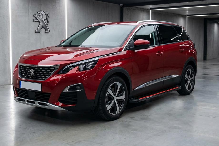 Peugeot 5008 2016–2023 Stranske stopnice Maya Red (2 kosa, aluminij) Image