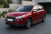 Peugeot 4008 2012–2017 Stranske stopnice Maya Red (2 kosa, aluminij) fotografija 1