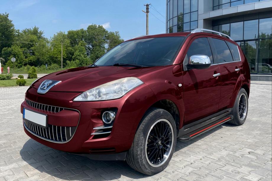 Peugeot 4007 2007–2013 Stranske stopnice Maya Red (2 kosa, aluminij) Image