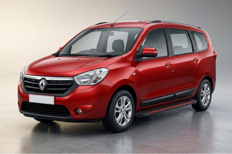 Renault Lodgy 2013–2022 Stranske stopnice Maya Red (2 kosa, aluminij) Image