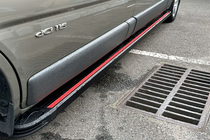 Renault Trafic 2001–2015 Stranske stopnice Maya Red-Black (2 kosa, aluminij) fotografija 1