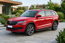 Skoda Kodiaq 2016–2023 Stranske stopnice Maya Red (2 kosa, aluminij) fotografija 1
