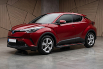 Toyota C-HR 2016–2023 Stranske stopnice Maya Red (2 kosa, aluminij) fotografija 1