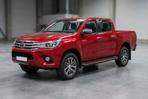 Toyota Hilux 2015– Stranske stopnice Maya Red (2 kosa, aluminij) fotografija 1