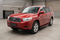 Toyota Highlander 2008–2013 Stranske stopnice Maya Red (2 kosa, aluminij) fotografija 1