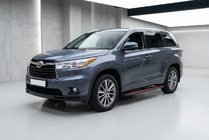 Toyota Highlander 2013–2019 Stranske stopnice Maya Red (2 kosa, aluminij) fotografija 1