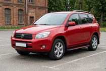 Toyota Rav 4 2006–2013 Stranske stopnice Maya Red (2 kosa, aluminij) fotografija 1
