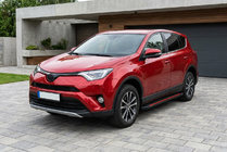 Toyota Rav 4 2013–2018 Stranske stopnice Maya Red (2 kosa, aluminij) fotografija 1