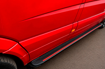 Volkswagen Crafter 2006–2016 Stranske stopnice Maya Red (2 kosa, aluminij) fotografija 4