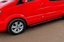 Volkswagen Crafter 2006–2016 Stranske stopnice Maya Red (2 kosa, aluminij) fotografija 3