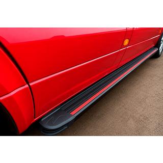 Stranske stopnice Maya Red (2 kosa, aluminij) fotografija 1