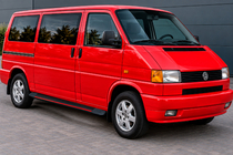 Volkswagen T4 Transporter 1990–2003 Stranske stopnice Maya Red (2 kosa, aluminij) Dolga medosna razdalja fotografija 1