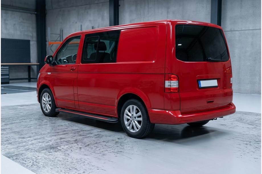 Volkswagen T6 2015–2024 Stranske stopnice Maya Red (2 kosa, aluminij) Image