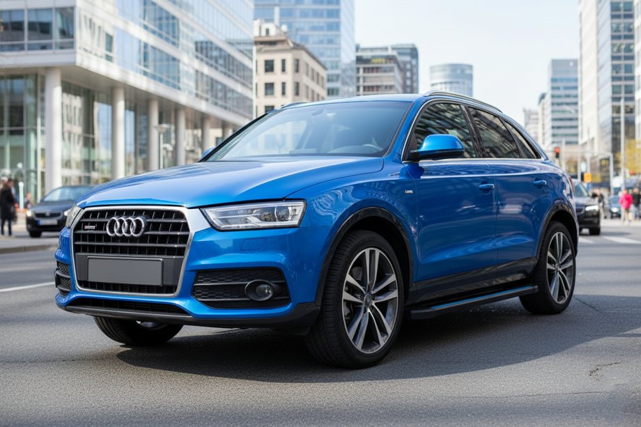 Audi Q3 2011–2019 Stranske stopnice Maya Blue (2 kos, aluminij) Image