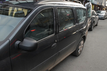 Lada Largus 2012– Zunanje okrasne letvice oken (4 kosi, nerjaveče jeklo) fotografija 5