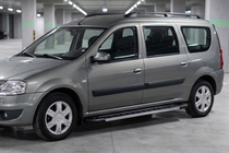 Lada Largus 2012– Bočne stopnice RedLine V1 (2 kosa, aluminij) fotografija 1