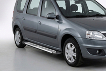 Lada Largus 2012– Stranske stopnice Line (2 kosa, aluminij) fotografija 1