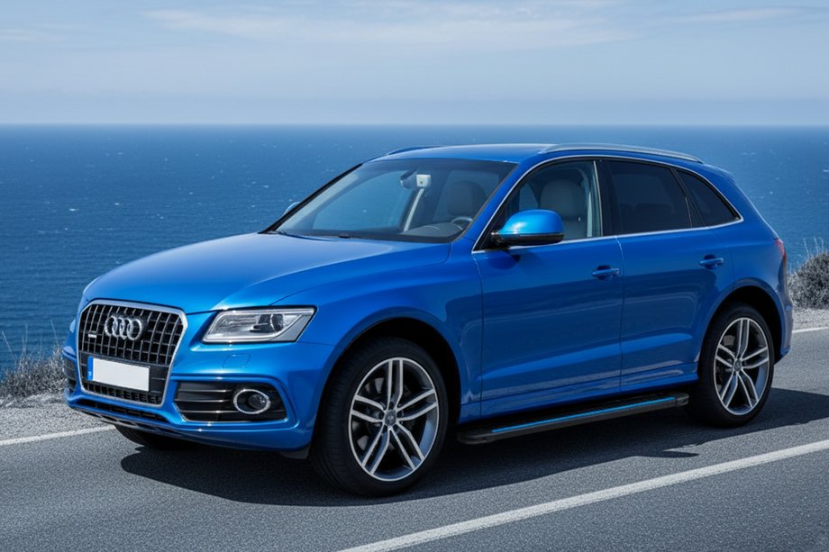 Audi Q5 2008–2017 Stranske stopnice Maya Blue (2 kos, aluminij) Image