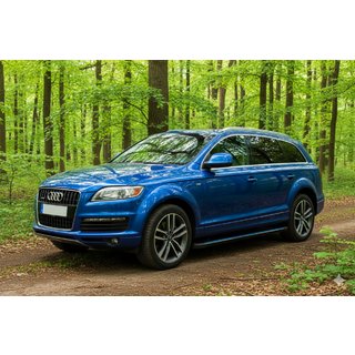 Stranske stopnice Maya Blue (2 kos, aluminij) Audi Q7 2005–2015 fotografija 1