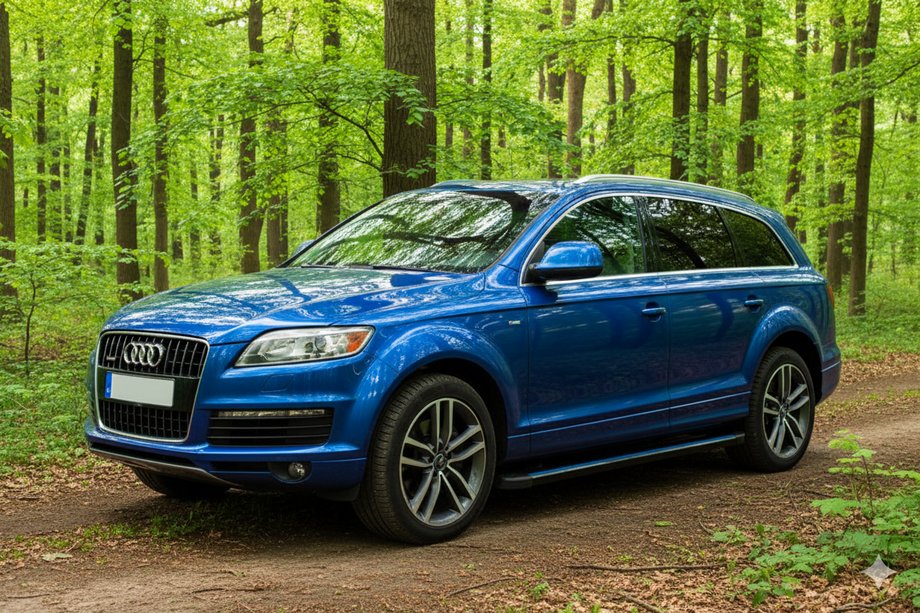 Audi Q7 2005–2015 Stranske stopnice Maya Blue (2 kos, aluminij) Image
