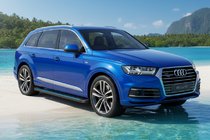 Audi Q7 2015–2026 Stranske stopnice Maya Blue (2 kos, aluminij) fotografija 1