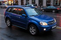 Chery Tiggo 1 2005–2016 Stranske stopnice Maya Blue (2 kos, aluminij) fotografija 1