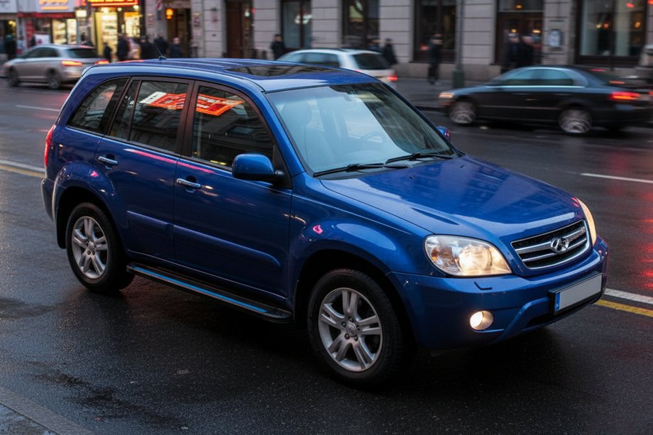 Chery Tiggo 1 2005–2016 Stranske stopnice Maya Blue (2 kos, aluminij) Image