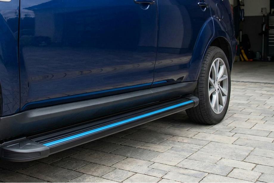 Citroen C-Crosser 2007–2013 Stranske stopnice Maya Blue (2 kos, aluminij) Image