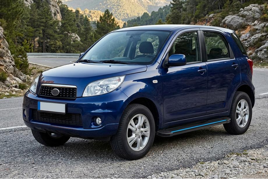Daihatsu Terios 2006–2017 Stranske stopnice Maya Blue (2 kos, aluminij) Image
