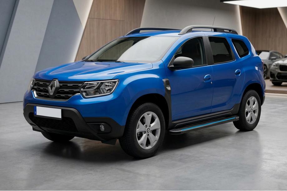 Dacia Duster 2018–2024 Stranske stopnice Maya Blue (2 kos, aluminij) Image
