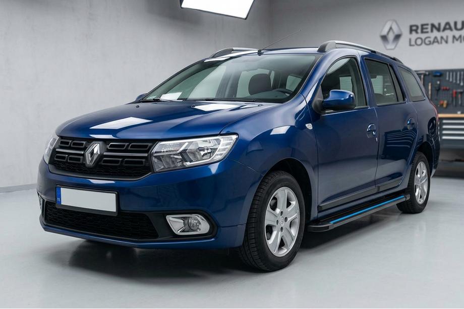 Dacia Logan MCV 2013–2020 Stranske stopnice Maya Blue (2 kos, aluminij) Image