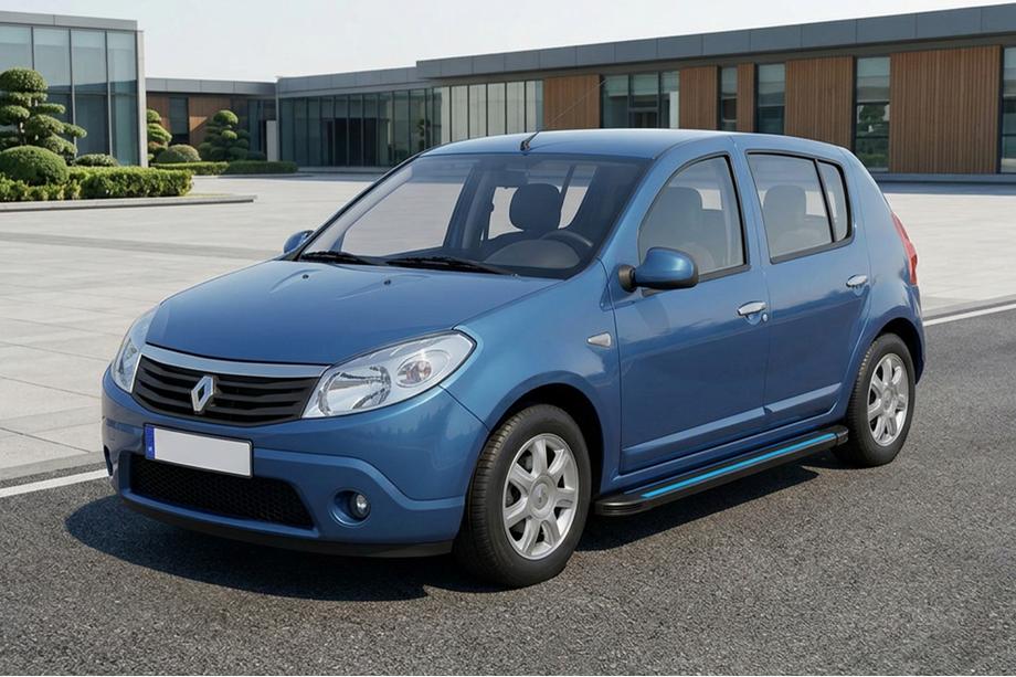 Dacia Sandero 2007–2013 Stranske stopnice Maya Blue (2 kos, aluminij) Image