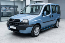 Fiat Doblo I 2005–2010 Stranske stopnice Maya Blue (2 kos, aluminij) fotografija 1