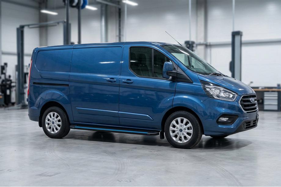 Ford Custom 2013–2022 Stranske stopnice Maya Blue (2 kos, aluminij) Image