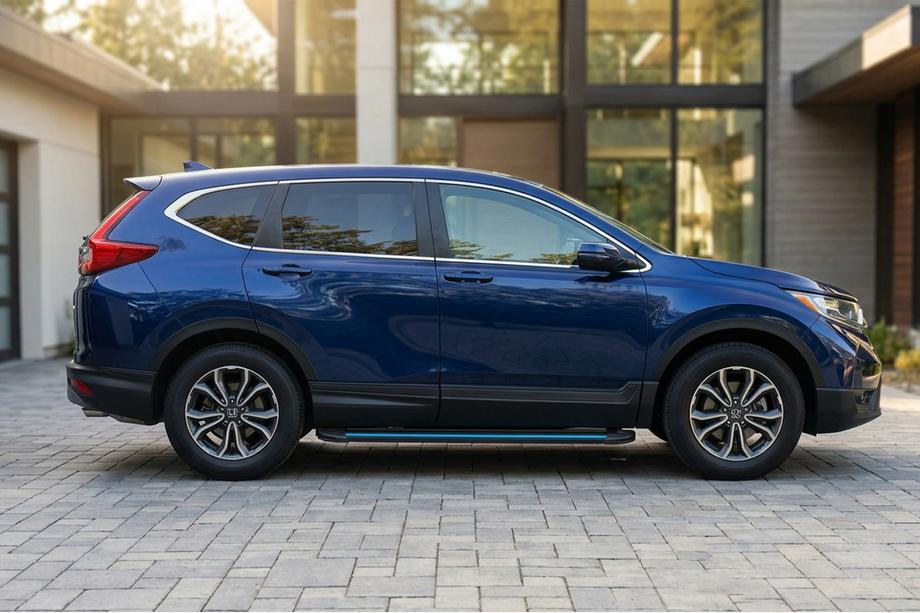 Honda CRV 2017–2022 Stranske stopnice Maya Blue (2 kos, aluminij) Image