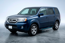 Honda Pilot 2008–2015 Stranske stopnice Maya Blue (2 kos, aluminij) fotografija 1