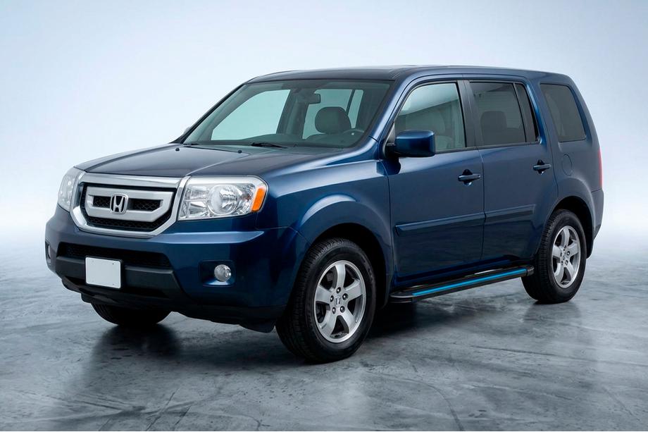 Honda Pilot 2008–2015 Stranske stopnice Maya Blue (2 kos, aluminij) Image